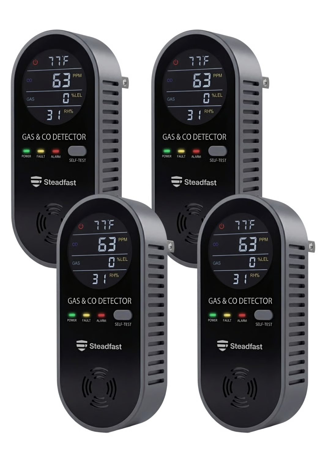 FirstWatch Carbon Monoxide & Gas Detector – 4 Pack